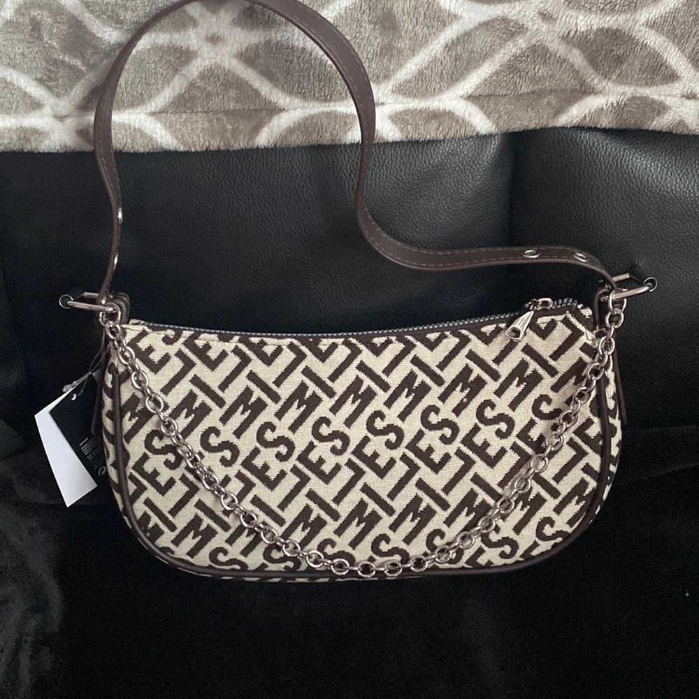 cream and brown hobo bag👛